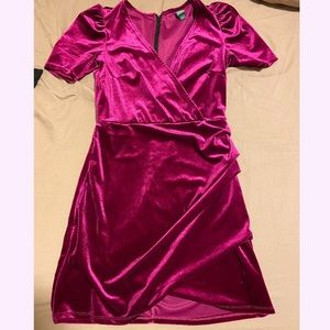 Wild Fable Pink Velvet Cocktail Dress
